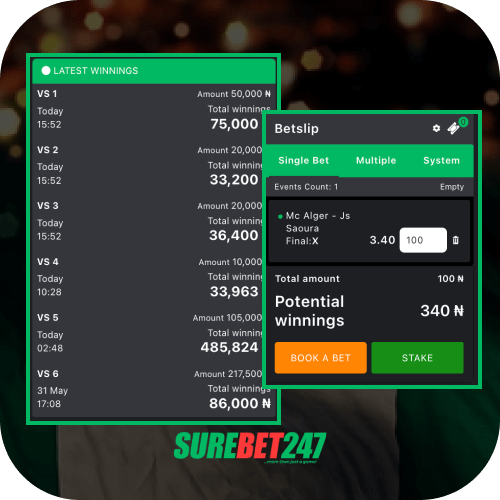 Surebet247 booking