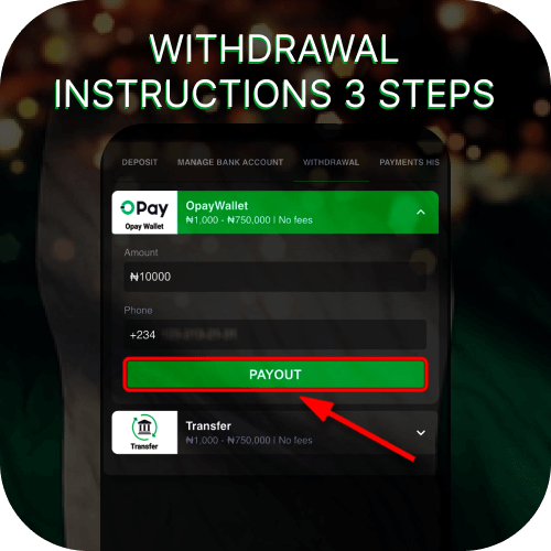 Withdrawal instructions